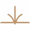Ekena Millwork Redmond Smooth Timber Gable Bracket, Western Red Cedar, 84"W x 49"H x 3 1/2"D x 3 1/2"F, 14/12 Pitch GBW084X49X0404RED00SWR - alternate 1